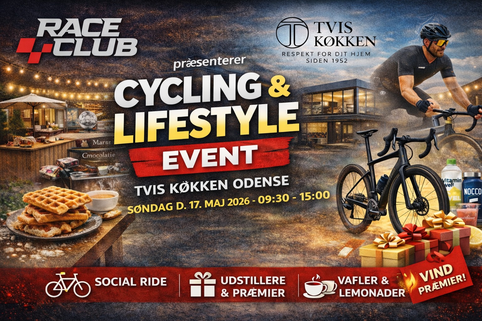 RACE CLUB SOCIAL – Cycling & Lifestyle hos Tvis Køkken Odense